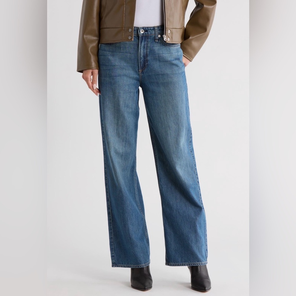 NWT Rag & Bone Lori Mid Rise Wide Leg Jeans size 30